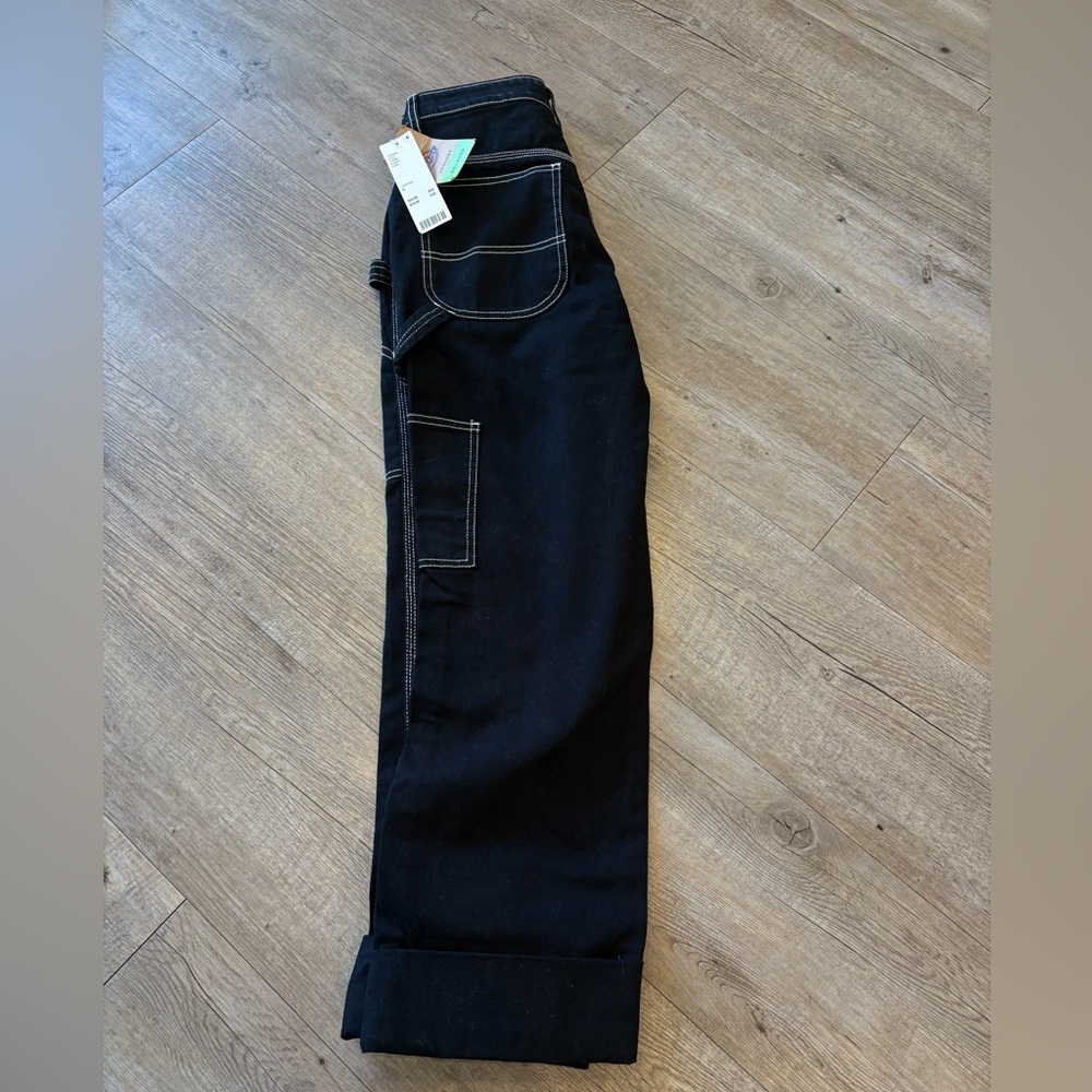 Dickies Y2K baggy carpenter cargo pant NWT size 0/24 contrast stitching - Picture 7 of 12